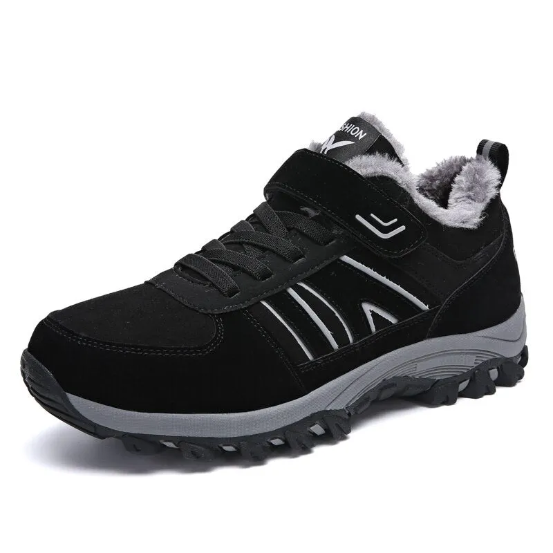 VEAMORS Outdoor Men Women Hiking Shoes Breathable Sneakers Anti-Slip Trekking Shoes Couples Mountain Climbing Footwear Unisex
