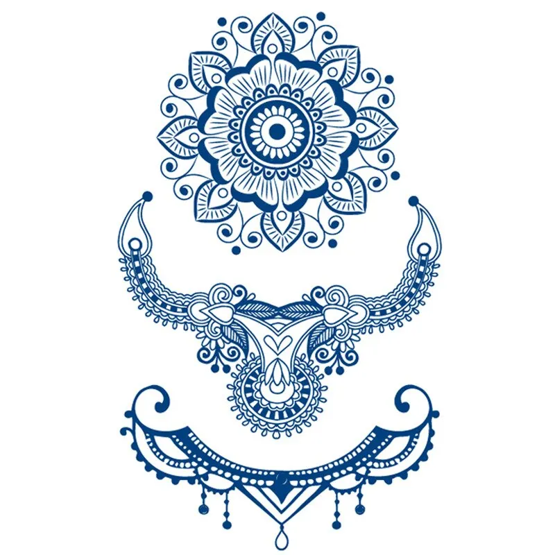 Tattoos Semi-permanent Waterproof Temporary Tattoos Butterfly Rose Scorpion Body Art Full Fake Tatoo Women Men