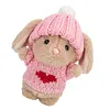 Handmade Mini Bunny Hug Cute with Gift Box Card Soft Floppytiny Easter Bunnie Best Gifts for Bunny Easter Holiday Birthday