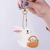 5pcs Diamond Painting Keyring Kits DIY Keychain Bag Pendant Kits