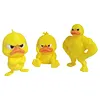 Funny Angry Duck Figurines Collectable Figures 3D Printed Cute Angry Yellow Duck Desk Decor 3pcs Decoration for Computer Car & Dorm