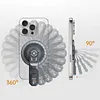 Magnetic Decompression Ring Buckle Mobile Phone Holder 360&deg; Rotation Silicone Zinc Alloy Ultra-Thin Magnetic Mobile Phone Holder