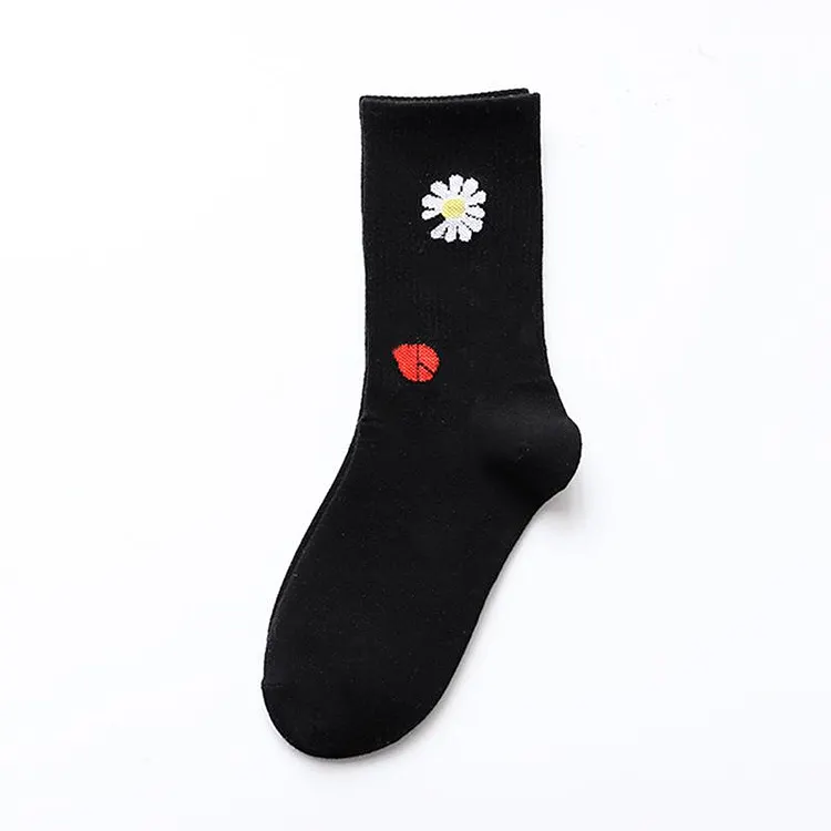 G-Dragon Daisy Black Socks