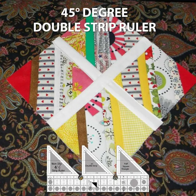45&deg; Degree Double Strip Ruler