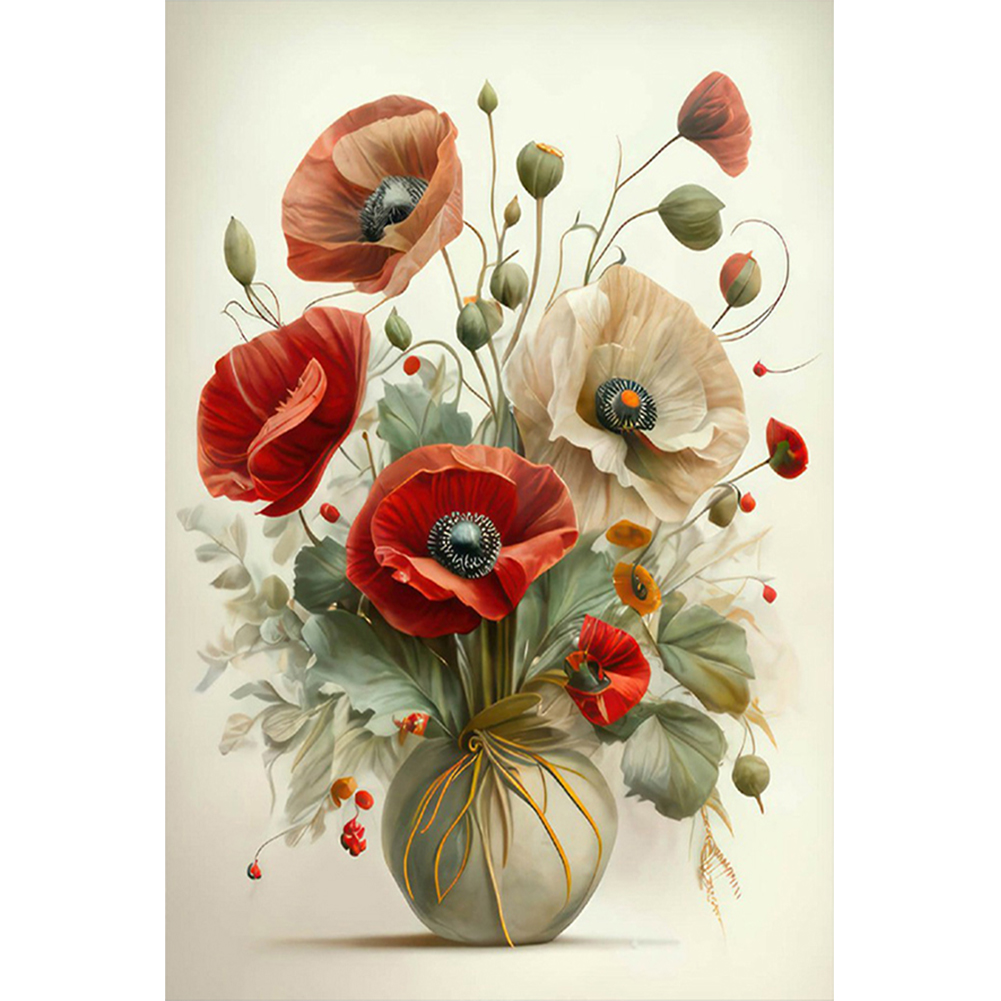 Poppy-Paint by Numbers-16"x24"/40*60cm