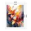 Yellow Lily-11CT Stamped Cross Stitch 40*50cm/15.75*19.69in