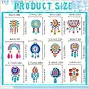 12 Pairs Diamond Painting Earrings DIY Diamond Art Earrings for Adults (B)