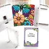 Floral Special Shape Diamond Painting Photo Frame Home Decor (Flower Purple)