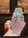 USB Electric Heated Gloves Anti-Slip Thicken Cycling Glove for Winter Ski Sports