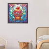 Colorful Desserts Glass Painting-Paint by Numbers Acrylic Painting 40*40CM