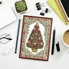 (US Local)Christmas Tree Special Shaped Diamond Painting Journal Notebook for Adults