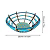 (US Local)Flower Diamond Painting Wooden Serving Tray Decorative Diamond Art Fruit Tray(A)