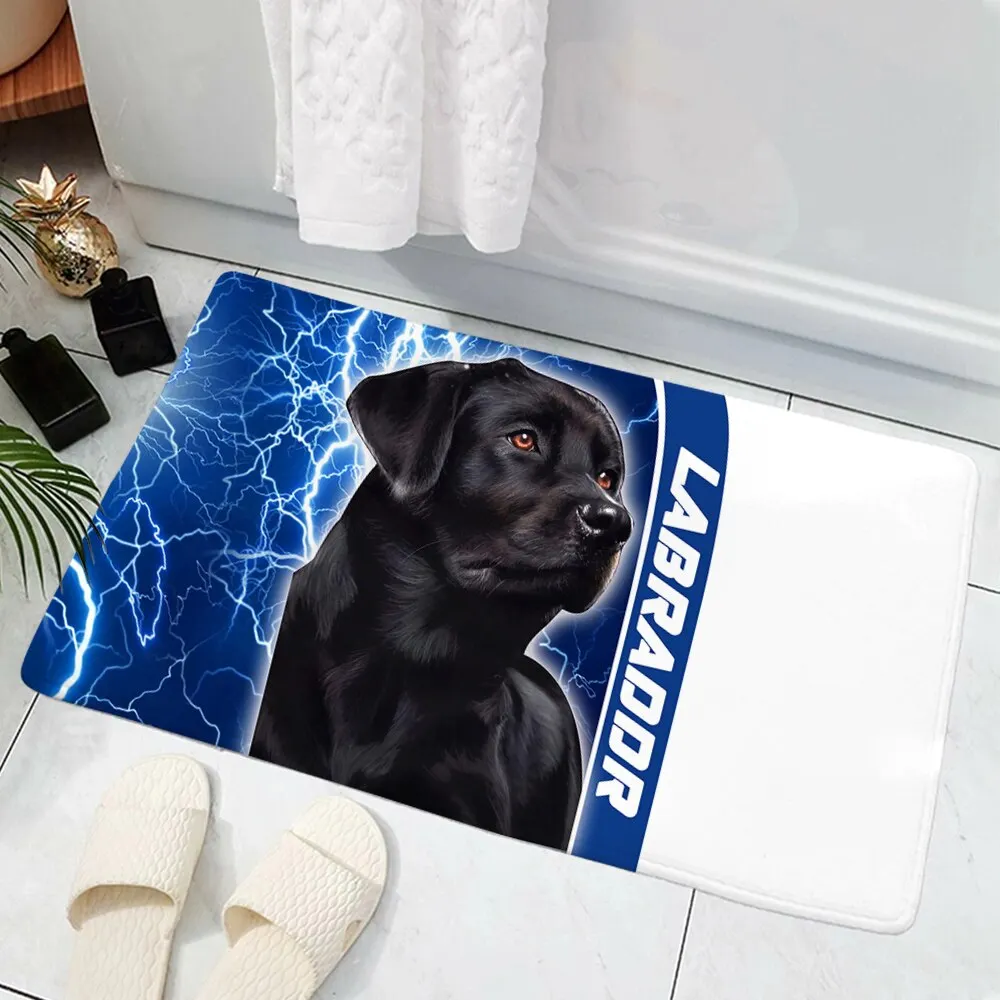 Athvotar Remember American Staffordshire Terrier Dogs Doormat Decor Print Carpet Flannel Non-Slip Doormat for Bedroom Porch