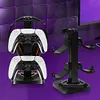 RGB Game Controller Holder Gaming Headphones Stand for Switch PS Xbox Gamepad