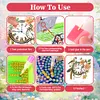 (US Local)Acrylic Special Shape Flower Bird Diamond Painting Clock Ornaments Kit for Home