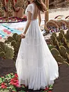 Lace-Up Backless Short Sleeves Maxi Dresses
