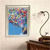 Balloon House  - Partial Round Diamond Painting