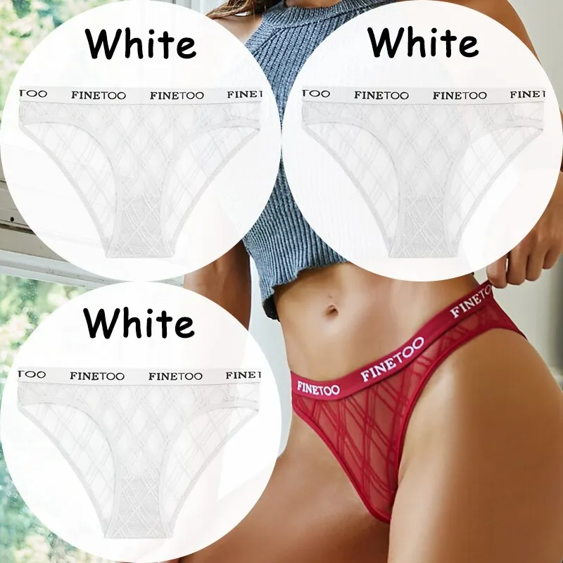 Billionm Lace Panties Women's Underwear Perspective Sexy Panties Female Underpanties Mesh Briefs Girls Intimates Lingerie M-XXL