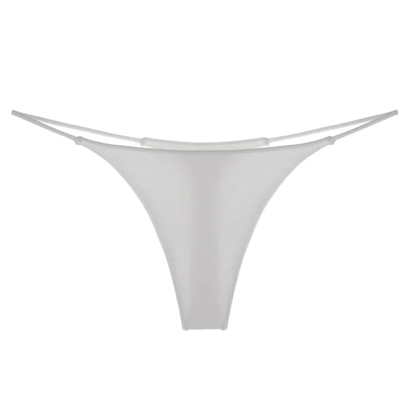 Comfort Breathable Seamless Thong Lingerie Sexy Low Waist Panties Women G Strings Fashion Leopard Intimates Underwear Christmas