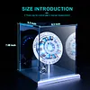 Reactor Ornaments Core Figure Reactor Alloy Model Display Metal Chest light, LED light, Vibration Sensor Control, USB Interface, Gift Toy