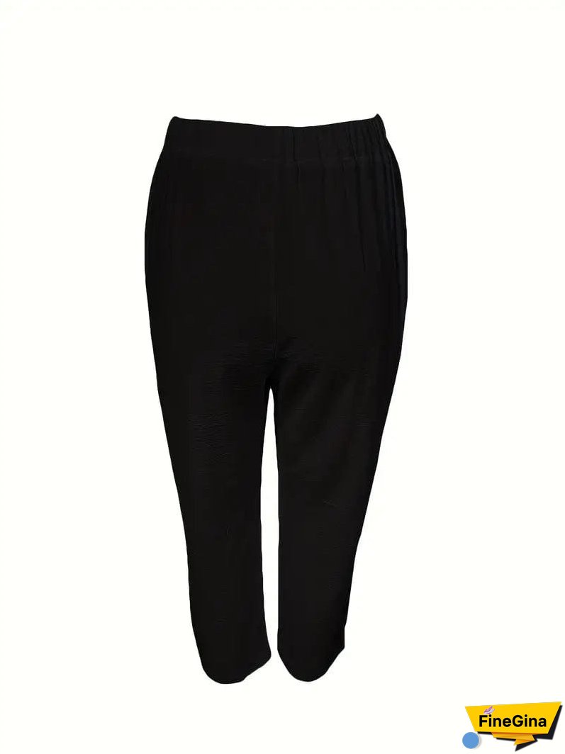 Lightweight Linen Blend Wide Leg Pants
