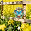 2pcs DIY Diamond Painting Bird Butterfly Wind Chimes Crystal Window Suncatcher Craft Set Birthday Gifts Home Garden Decor