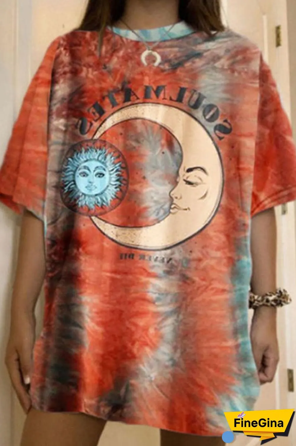 Contrast Color Casual Short Sleeve T-Shirt
