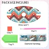 Diamond Painting Wine Glass Rack DIY Wine Glass Holder Storage Rack Diamond Art Acrylic Organizer Stemware Rack Kit