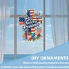 250th Anniversary of Independence DIY Acrylic Diamond Painting Hanging Kit Special Shape Crystal Rhinestone Art Pendants Single Side Drill for Adults Gift Home Wall Or Window Decor