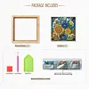 Butterfly DIY Special Shape Double sided Print Clear Diamond Art Kit Wooden Framed Diamond Painting Kit(20x20cm)