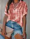 All Over Print Short Sleeve Button Design Shirt