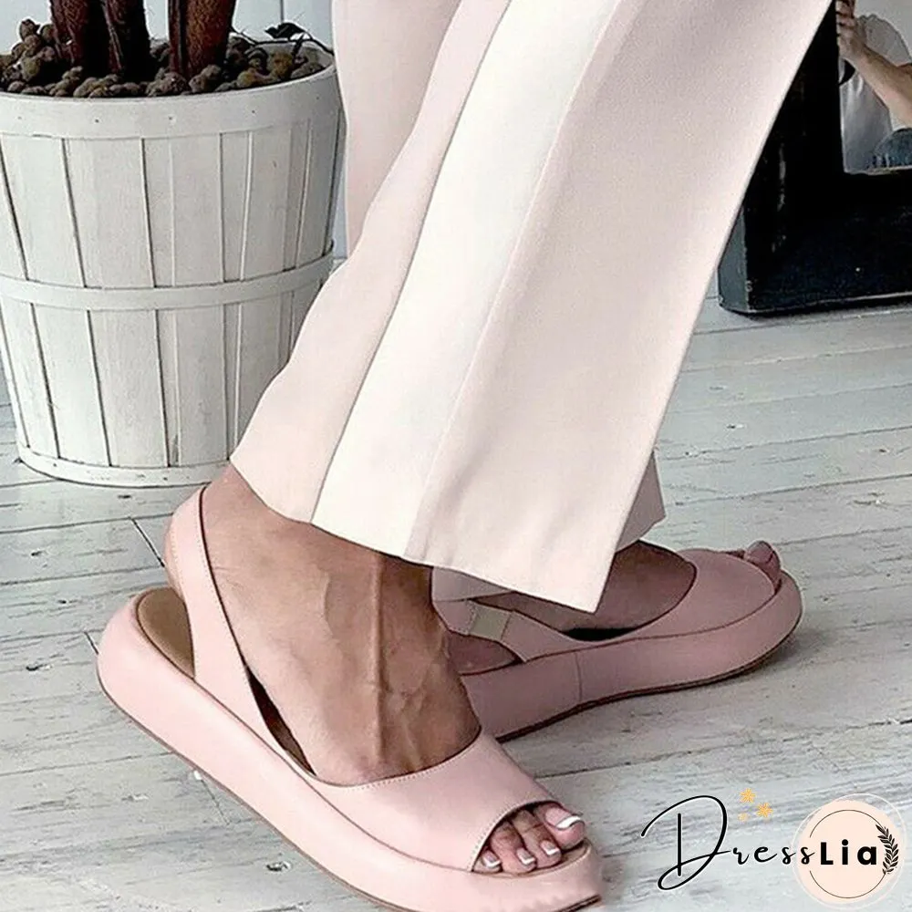 Women Sandals Flip Flops Candy Color Summer Rome Slip-On Breathable Non-slip Shoes Sandal Woman Slides Solid Female