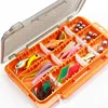 63pcs Fishing Lures Kit Soft and Hard Bait Set with Tackle Box Fishing Lures Set