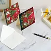 6PCS Diamond Painting Christmas Tree Greeting Cards Congratulations Cards & Gifts