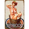 Dame de salle de bain - Panneaux en &eacute;tain m&eacute;tallique(20*30cm/30*40cm)