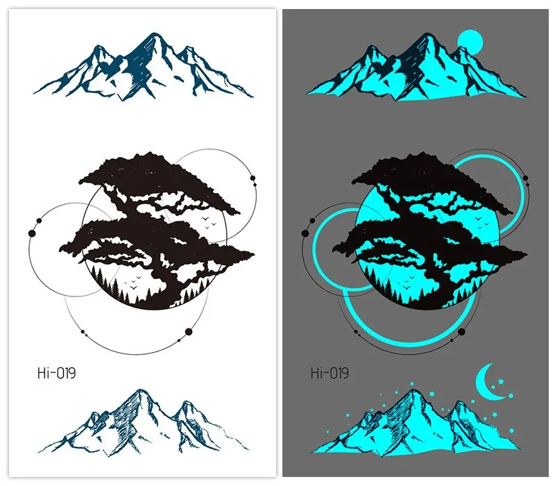 Sdrawing Tattoo Stickers Temporary Moon Star Diamond Planet Festival Carnival Party Glowing Cool Face Tatoo for Men Women