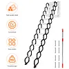 [US Local Warehouse] 12 Steps Pull Down Attic Ladder 11.2ft Up to 600lbs Retractable Scissor Ladder with Anti-Slip Steps Attic Loft Stairs for Home Indoor Outdoor