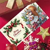 (US Local)6PCS DIY Xmas Diamond Art Greeting Cards Congratulations Cards & Gifts (Squirrel