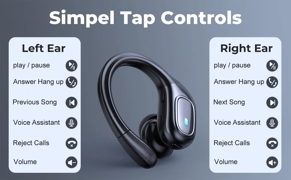 Qiiaoo BX28 Bluetooth Earphone With 75 Hours Playtime, Earbuds