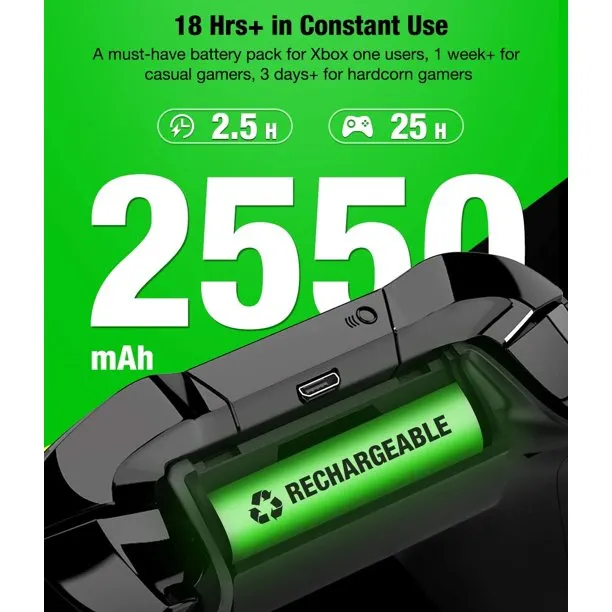 Dinofire Rechargeable Battery Pack for Xbox One/Xbox Series X|S