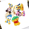 5X Diy Diamant Peinture Porte-Cl&eacute;s Mignon Dessin Anim&eacute; Broderie Artisanat