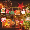 12Pcs Acrylic Christmas Hanging Diamond Painting Art Kits for Christmas Tree