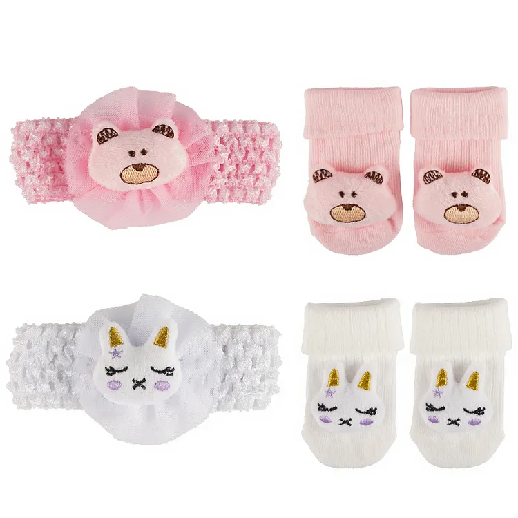 For 17"-22" Sock Headband Set 4-pcs Set Accessories