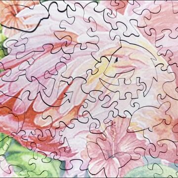 Flamingo Wooden Jigsaw Puzzle