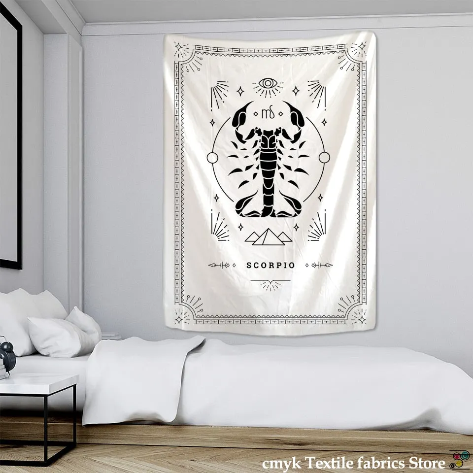 Divination Tarot Tapestry Wall Hanging Constellation Mandala Psychedelic Good Luck Hippie Witchcraft Room Home Decor
