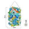 DIY Diamond Painting Hanging Wreath Kit Home Door Decor(Include Chain and Lamp Belt)