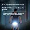 Bike Front Lamp Type-C Highlight LED Cycling Lights 4 Modes Bicycle Flashlight
