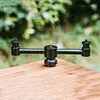 2-Head Aluminum Alloy Gas Tank Connection Lantern Bracket Camping Accessories