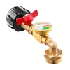 QCC1 Propane Refill Elbow Adapter with ON/Off Control Valve Fill 1 Lb Tanks