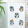 6Pcs Penguin Diamond Painting Fridge Magnet Diamond Art Magnets Decals Kit
